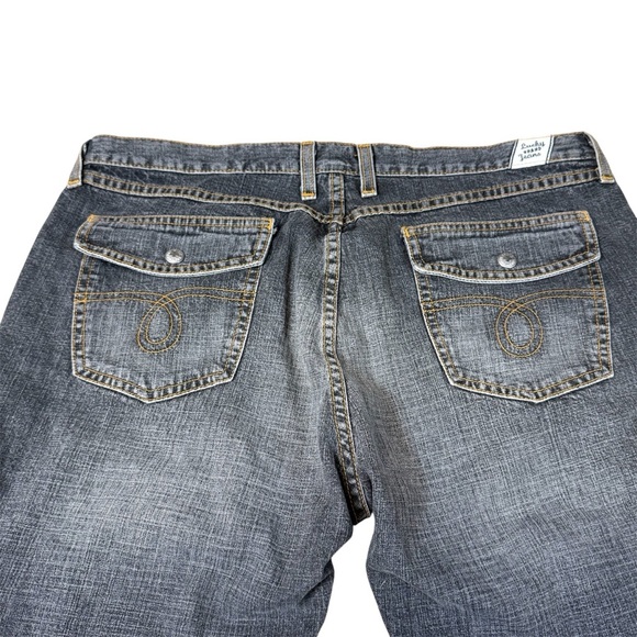 Lucky Brand Dungarees Red Tag #49 Vintage Button Fly Jeans Faded Retro 33 - Picture 5 of 6